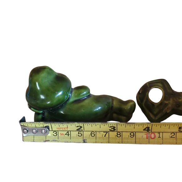 Vintage ceramic frogs figurine lot - Picture 3 of 4